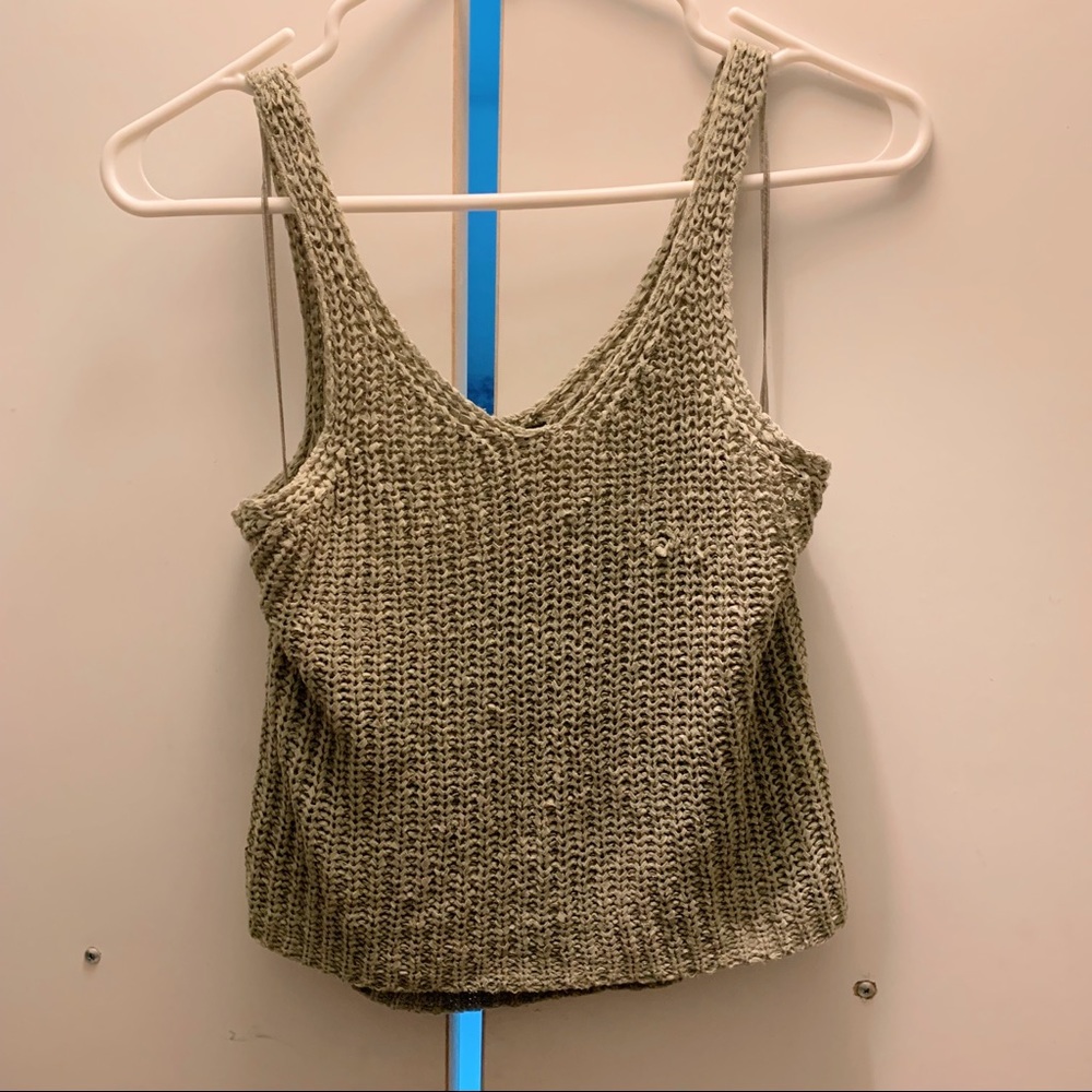 tank top cropped sweater